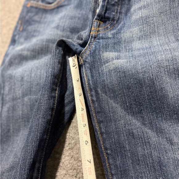 7 For All Mankind Vtg Jeans womens 28 blue Boy Cut Boot USA made button fly - Picture 7 of 14